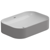 Раковина накладная биколор 60x42 см GSG Ceramic Design Easy EALAVTP60BI000/038, White/Fumo Matt
