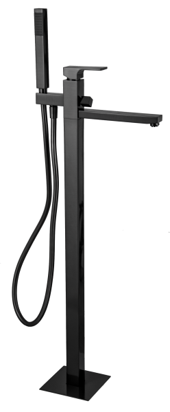 Смеситель для ванны Remer Absolute AU08CFP, чёрный брашированный хром