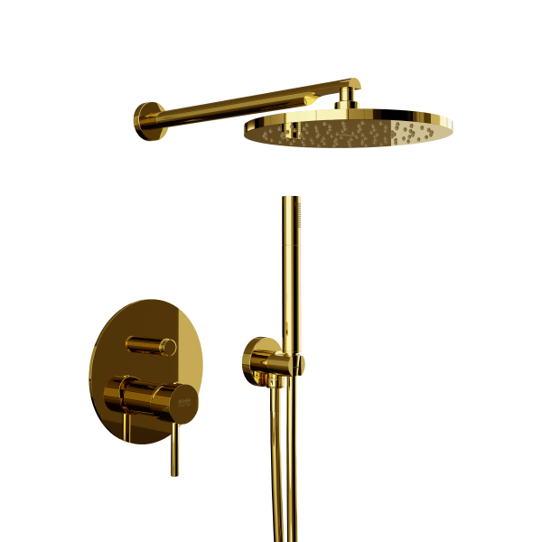 Душевая система Remer X Style X09S02ODO, золото глянцевое