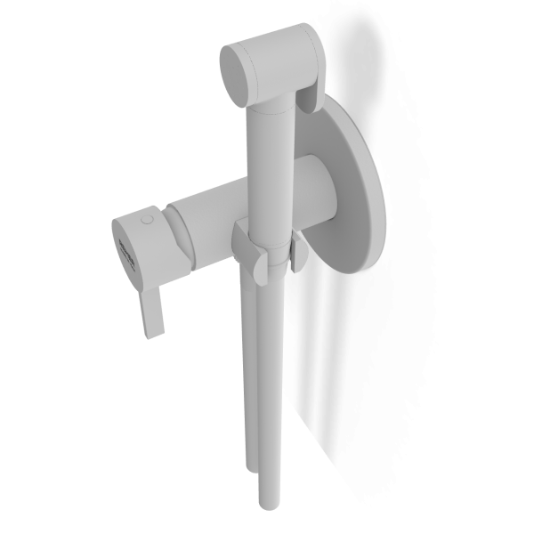 Гигиенический душ со смесителем Remer Metrica MC65WBO, белый матовый