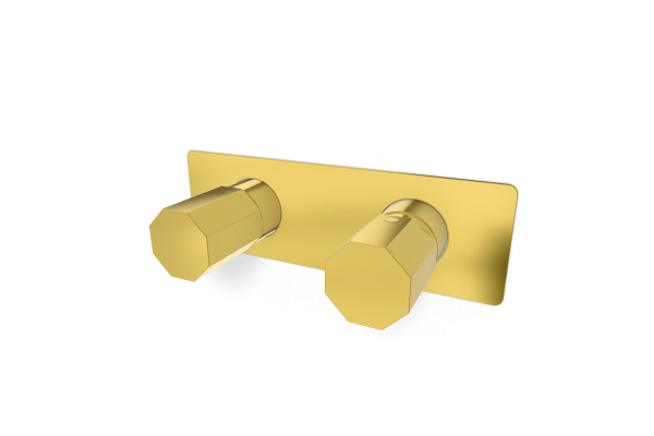 Смеситель для душа Remer Ottagono ON93ZWBDO, золото глянцевое