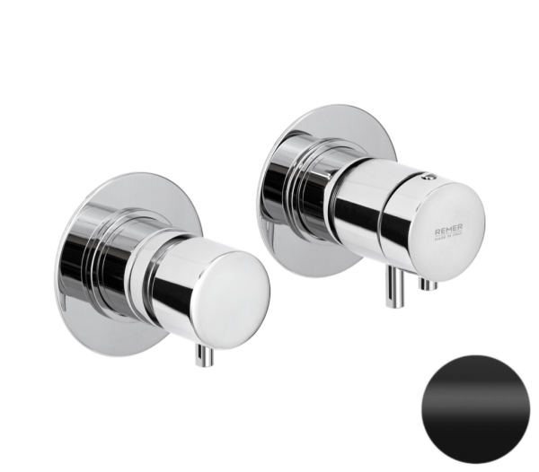 Смеситель термостатический для душа Remer X Style XT96NO, черный матовый