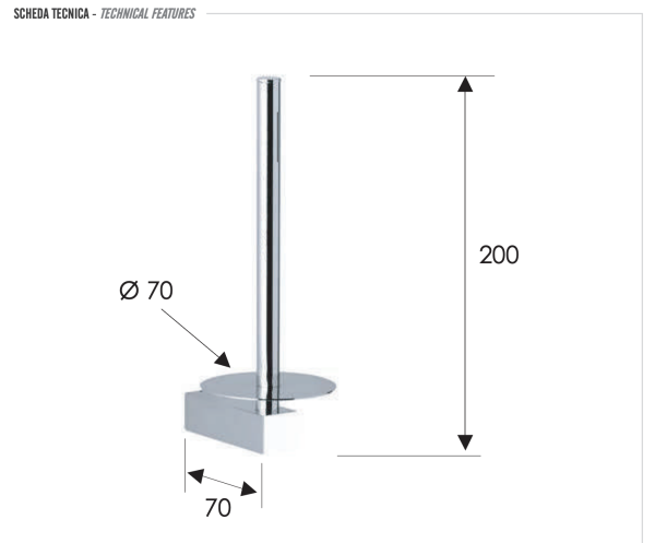 Бумагодержатель Remer SQ SQ62CR