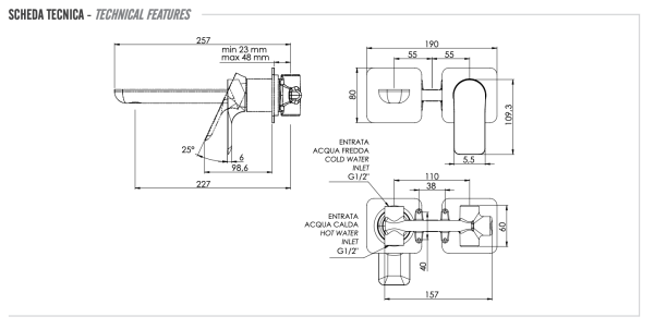 Смеситель для раковины Remer Infinity I15PL