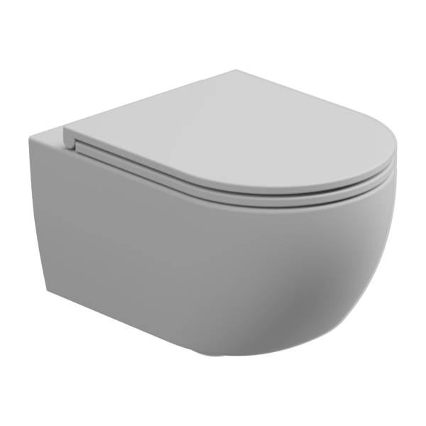 Чаша подвесного унитаза биколор со смывом Smart Clean и креплением GSG Ceramic Design Like RULKWCSOBI000/001FI, White/White Matt