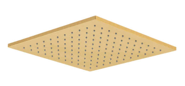 Верхний душ с шарнирным соединением 30 см Remer 359SSLBGX, золото брашированное