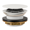 Донный клапан без перелива для ванны click-clack 1”1/2 OMP Tea Clicker 8568.060.6.XD, белый матовый