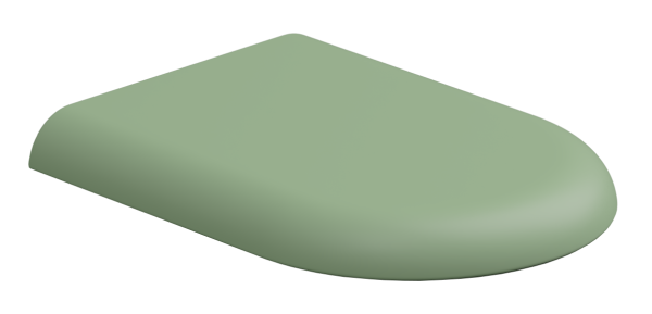 Крышка с сиденьем для подвесного унитаза с микролифтом GSG Ceramic Design Petra PECOPRTICR031, Salvia Matt