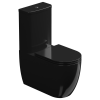 Чаша напольного унитаза биколор GSG Ceramic Design Like LKMBLBI000/002P, White/Black Shiny