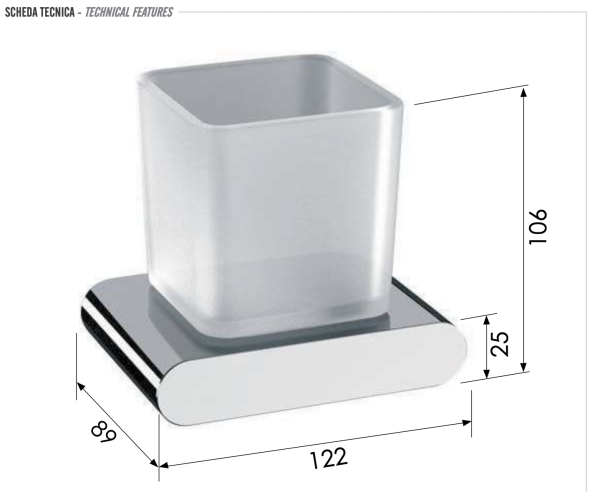 Стакан Remer Lounge LN15XV, сталь