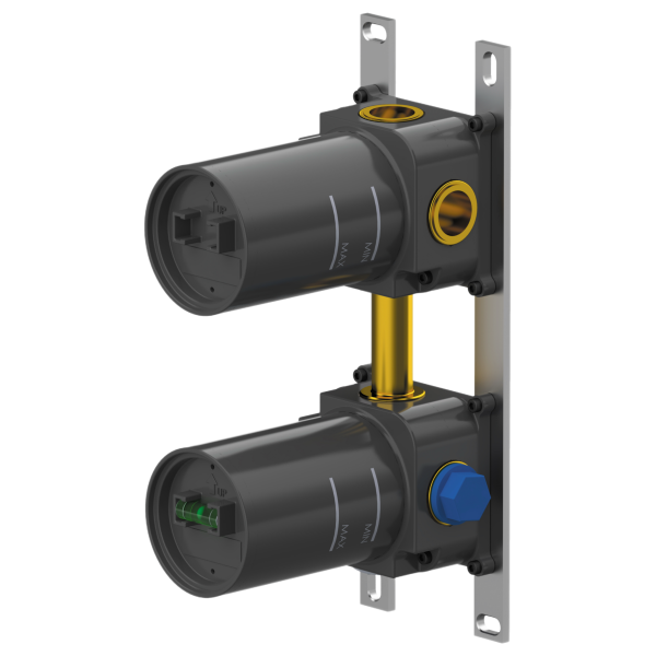 Скрытая часть вертикальная на 3 выхода Remer WBOX93