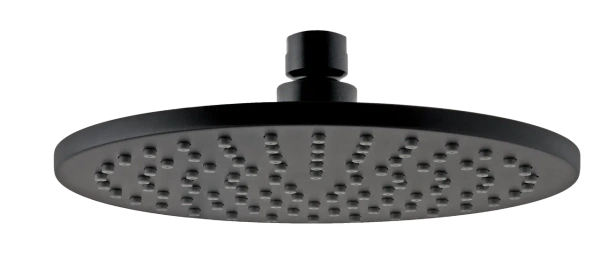 Верхний душ 20 см с шарнирным соединением Remer 359MM20NOX, черный матовый