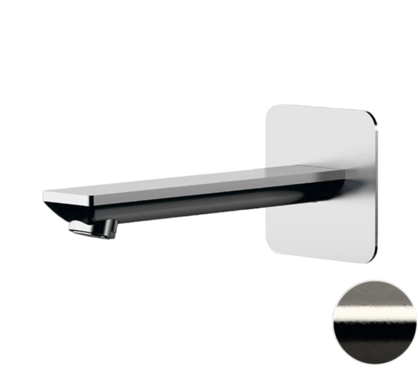 Излив настенный 18 см Remer Energy 91EYNP, никель брашированный