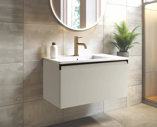 Тумба для раковины с 1 ящиком 100 см Onsen Fusion 78-BP-100-K1-M15,  песочный