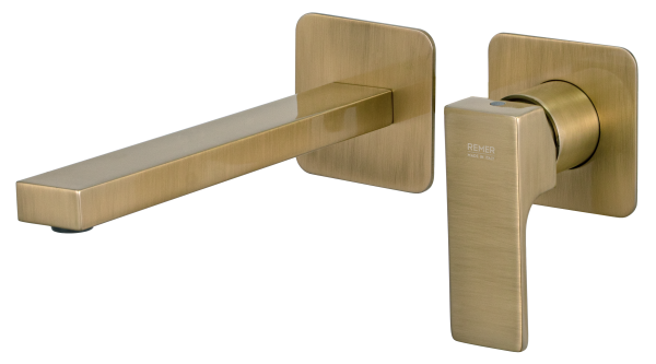 Смеситель для раковины Remer Absolute AU15PLVO, состаренная латунь