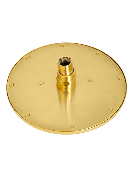 Верхний душ с шарнирным соединением 20 см Mariani B22STB0120, золото брашированное