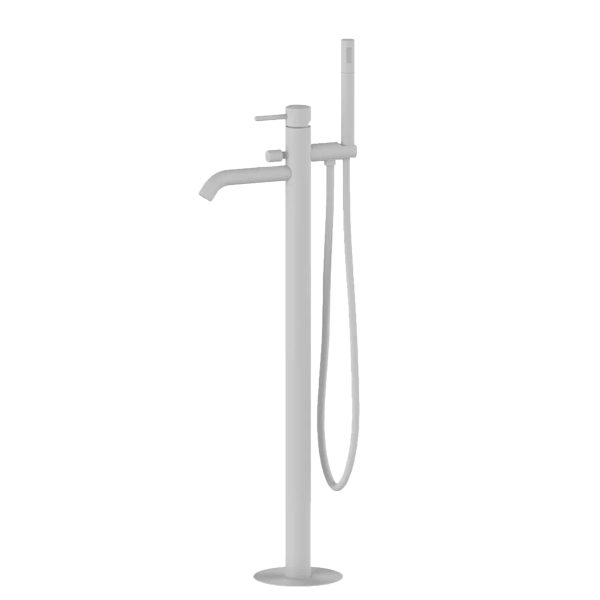 Смеситель для ванны Mariani Next A3721ANX, белый матовый